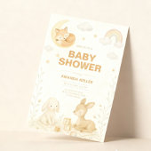 Invitation Baby shower d'élevage de bébé neutre