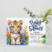 Invitation Baby shower délicieux Tiger Cub (Debout devant)