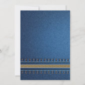 Invitation Baby shower Denim Zipper Jeans (Dos)