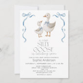 Invitation Baby shower d'enregistrement de photos de Silly Go (Devant)