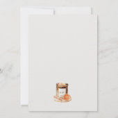 Invitation Baby shower d'épices Citrouille aquarelle (Dos)