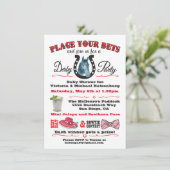 Invitation Baby shower Derby Horse Racing (Debout devant)