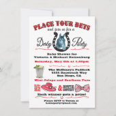 Invitation Baby shower Derby Horse Racing (Devant)