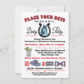 Invitation Baby shower Derby Horse Racing (Devant)