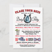 Invitation Baby shower Derby Horse Racing (Devant)