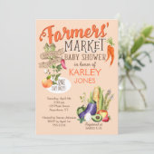 Invitation Baby shower des agriculteurs (Debout devant)