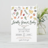 Invitation Baby shower des agriculteurs (Debout devant)