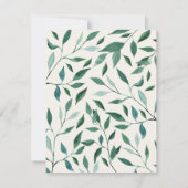 Invitation Baby shower des amis des animaux de boi (Dos)