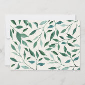 Invitation Baby shower des amis des animaux de la forêt (Dos)