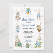 Invitation Baby shower des amis Peter Rabbit (Devant)