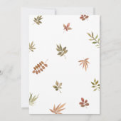 Invitation Baby shower des animaux Citrouilles de bois (Dos)