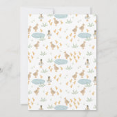 Invitation Baby shower des animaux de ferme des petits agricu (Dos)