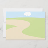 Invitation Baby shower des animaux de ferme Red Tractor Boys (Dos)