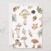 Invitation Baby shower des animaux de la forêt d'automne (Dos)