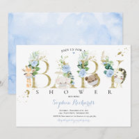 Baby shower Des Animaux De Paysage Et De Safari D'