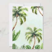 Invitation Baby shower des animaux de Safari de la Jungle tro (Dos)