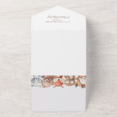 Invitation Baby shower des animaux des bois (Dehors)