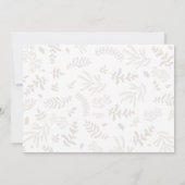 Invitation Baby shower des animaux des bois (Dos)