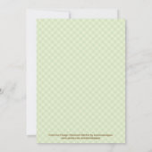 Invitation Baby shower des animaux des bois (Dos)