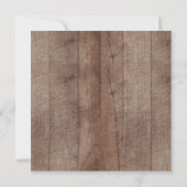 Invitation Baby shower des animaux des bois d'hive (Dos)