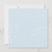 Invitation Baby shower des animaux des bois d'hive (Dos)