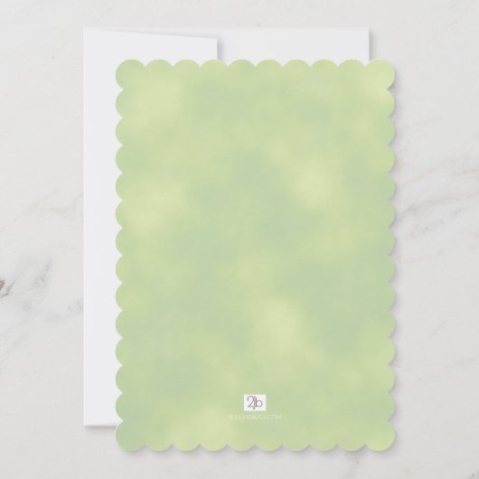 Invitation Baby shower des animaux forestiers (Dos)