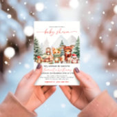 Invitation Baby shower des animaux forestiers