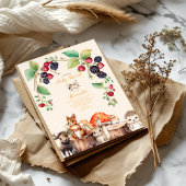 Invitation Baby shower des animaux forestiers