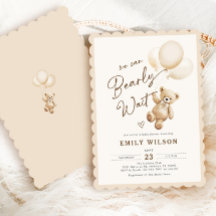 Baby shower des balais d'ours en peluche