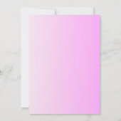 Invitation Baby shower des ballons d'aquarelle rose (Dos)