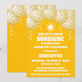Invitation Baby shower des ballons de soleil Boho (Devant / Derrière)