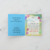 Invitation Baby shower des Balloons Pastel par aquarelle post (Intérieur)