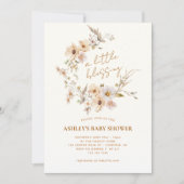 Invitation Baby shower des Bénédictions de Boho fleur sauvage (Devant)