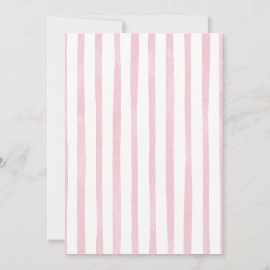 Invitation Baby shower des bouteilles à épingles à main rose (Dos)