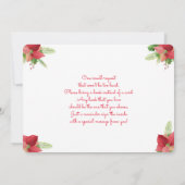 Invitation baby shower des cerfs de Noël (Dos)