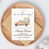 Invitation Baby shower des Citrouilles de la ferme