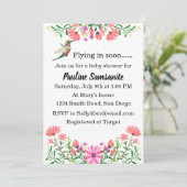 Invitation Baby shower des colibris (Debout devant)