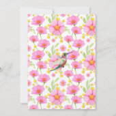 Invitation Baby shower des colibris (Dos)