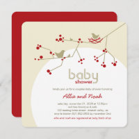 Baby shower des couples d'arbres de la famille des