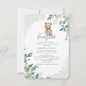 Invitation Baby shower des couples d'oreilles Eucalyptus (Devant)