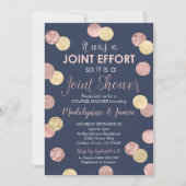 Invitation Baby shower des couples Effort conjoint (Devant)
