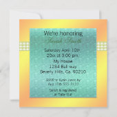 Invitation Baby shower des créatures de la mer pour bébés (Dos)