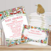 Invitation Baby shower des créatures forestières neutres selo