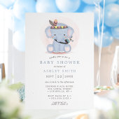 Invitation Baby shower des éléphants tribaux de Boho