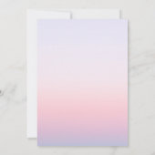 Invitation Baby shower des étoiles de la lune de soleil rose (Dos)