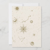 Invitation Baby shower des étoiles de lune mystique de la mag (Dos)