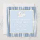 Invitation Baby shower des étoiles et de la lune (Dos)