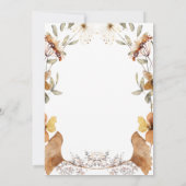 Invitation Baby shower des feuilles d'automne (Dos)