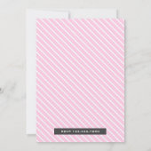 Invitation Baby shower des filles de cirque du Carnaval rose (Dos)