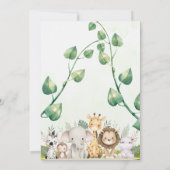 Invitation Baby shower des filles de la forêt (Dos)